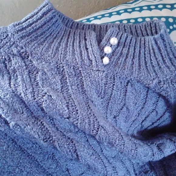 Periwinkle & Pearls Karen Scott Sweater - Picture 5 of 5